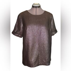 Shimmering Metallic Dark Bronze Women's Top